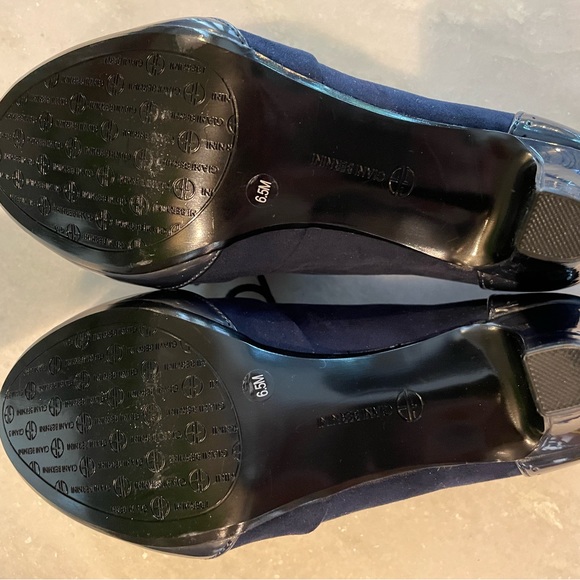 GIANI BERNINI | Navy Oxford Heels Sz 6.5 - Picture 4 of 5